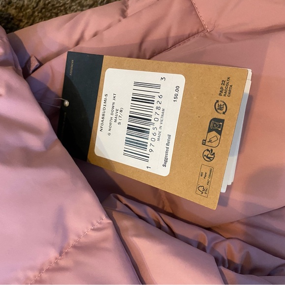 Girls North Face down jacket - Picture 2 of 3